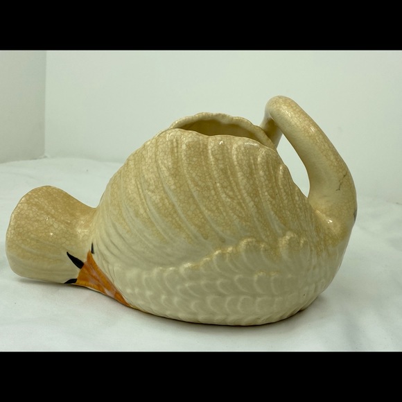Vintage Japanese Swan Planter Hand Painted - Picture 3 of 5